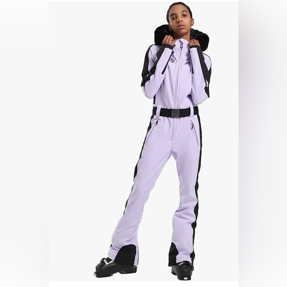 GSOU SNOW Ski Suits Women One Piece Snowboard Winter Onesie Waterproof Windproof